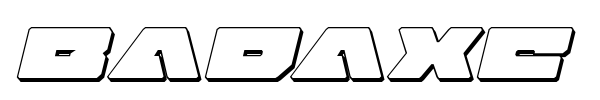 Badaxe font preview