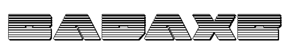 Badaxe font preview