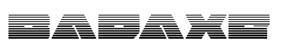 Badaxe font preview