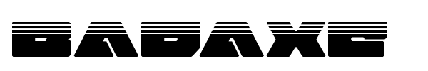 Badaxe font preview