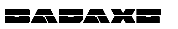 Badaxe font preview