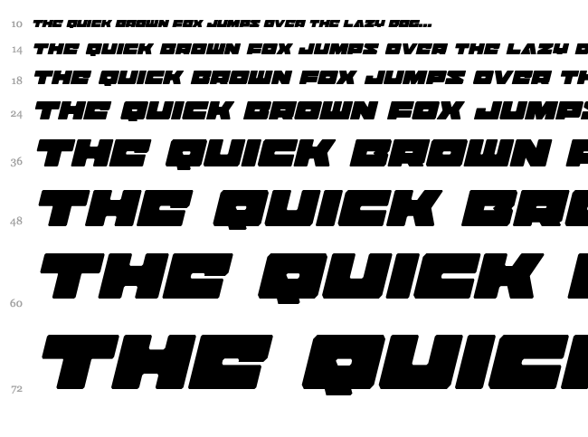 Badaxe font waterfall