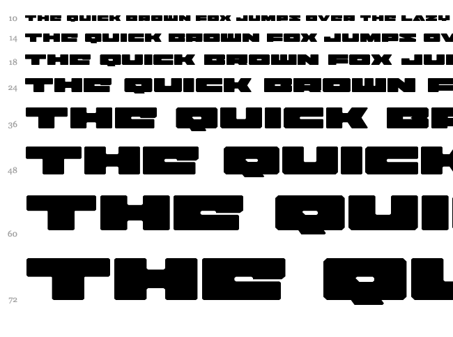 Badaxe font waterfall