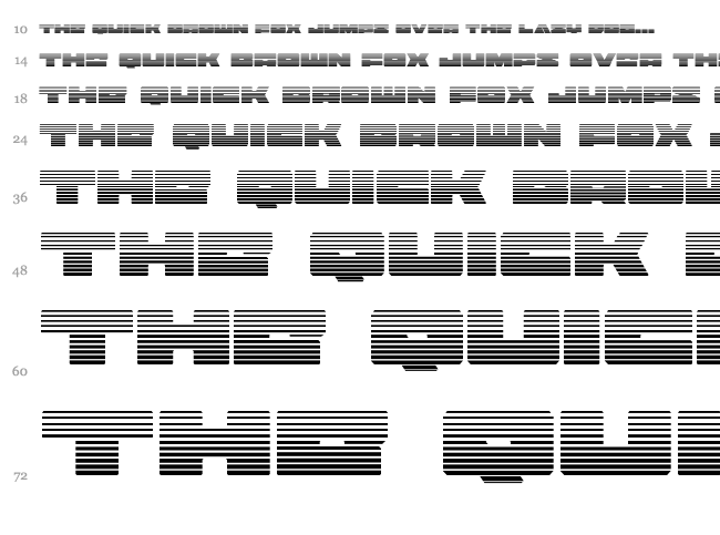 Badaxe font waterfall