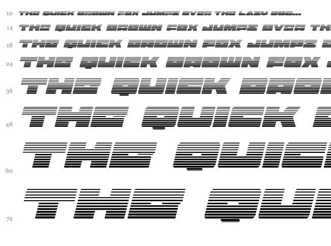 Badaxe font waterfall