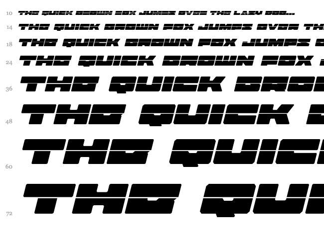 Badaxe font waterfall