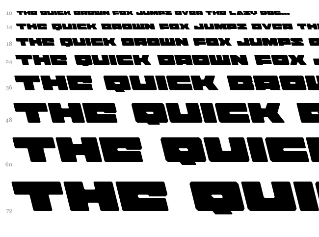 Badaxe font waterfall