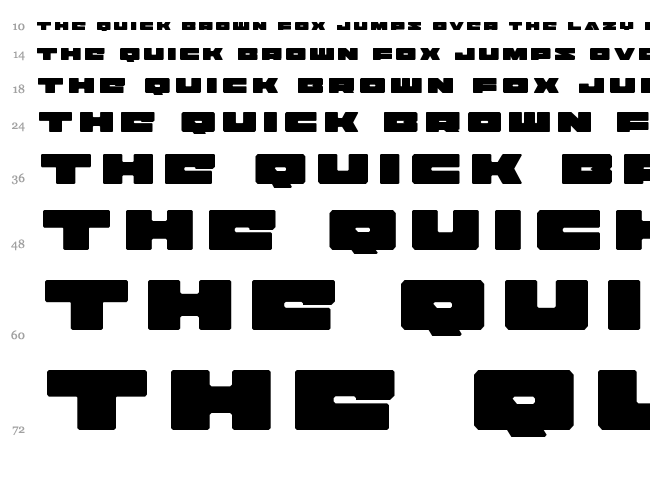 Badaxe font waterfall