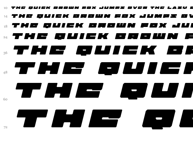Badaxe font waterfall