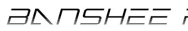 Banshee Pilot font preview