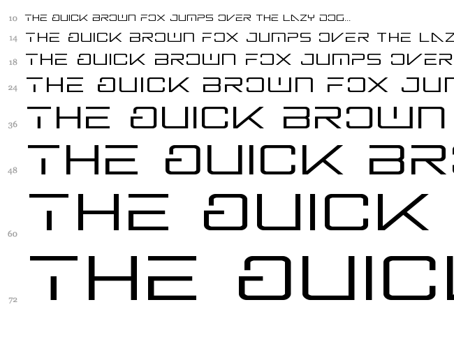 Banshee Pilot font waterfall