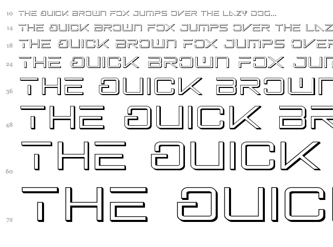 Banshee Pilot font waterfall