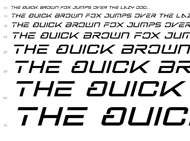 Banshee Pilot font waterfall