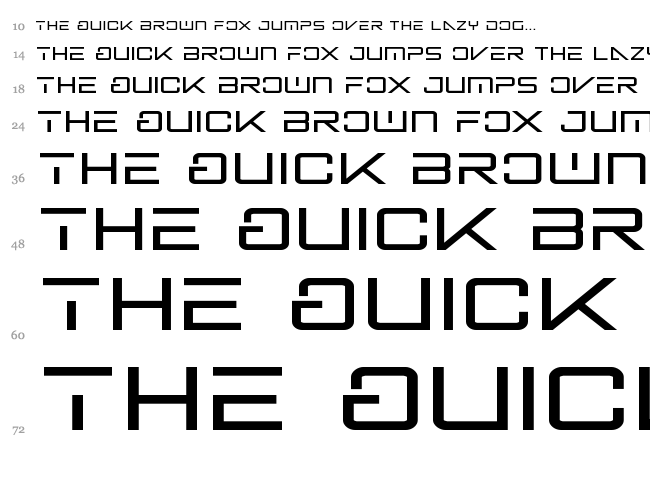 Banshee Pilot font waterfall