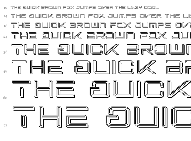 Banshee Pilot font waterfall