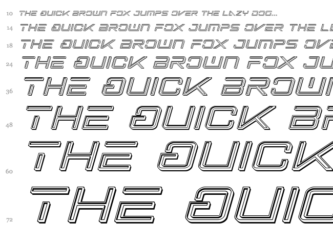 Banshee Pilot font waterfall