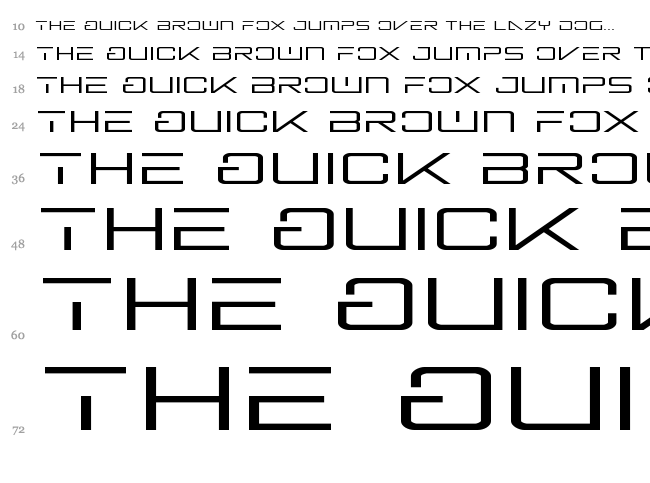 Banshee Pilot font waterfall