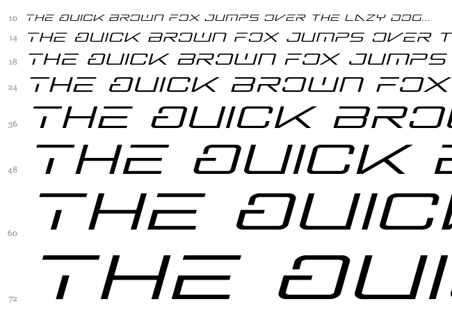 Banshee Pilot font waterfall