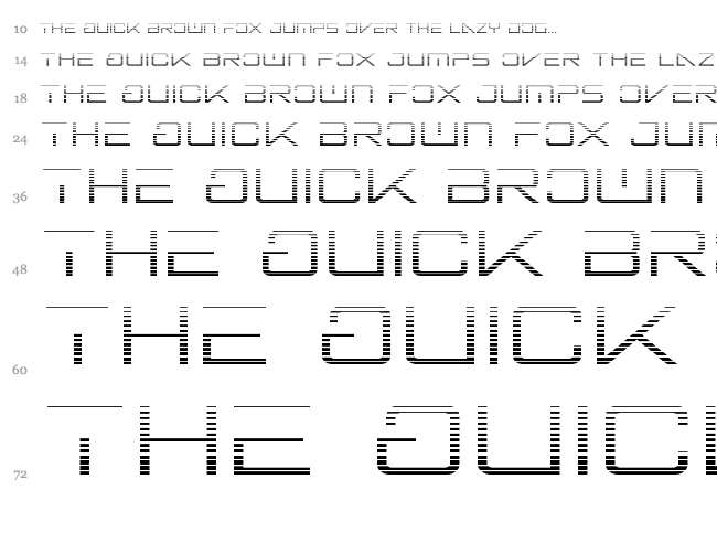 Banshee Pilot font waterfall