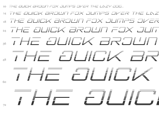 Banshee Pilot font waterfall