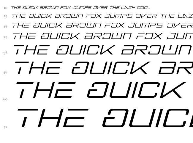 Banshee Pilot font waterfall