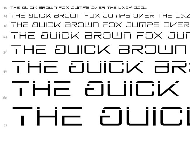 Banshee Pilot font waterfall