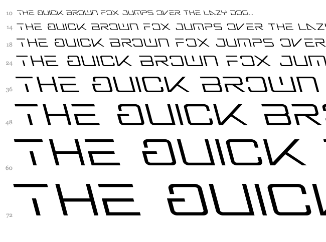 Banshee Pilot font waterfall