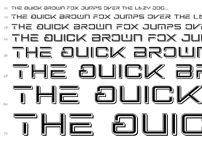 Banshee Pilot font waterfall