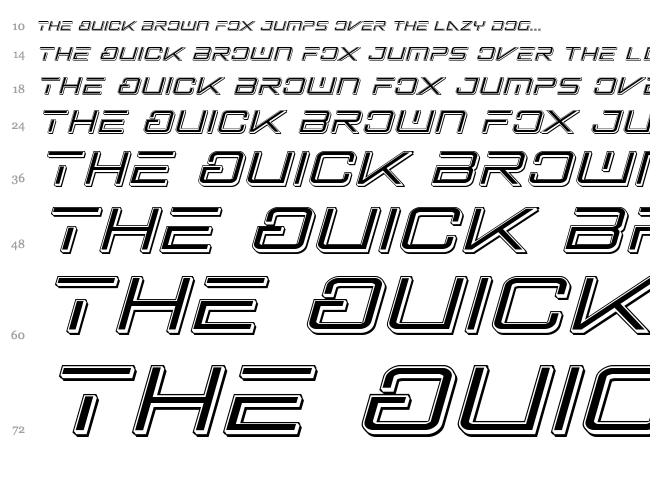 Banshee Pilot font waterfall