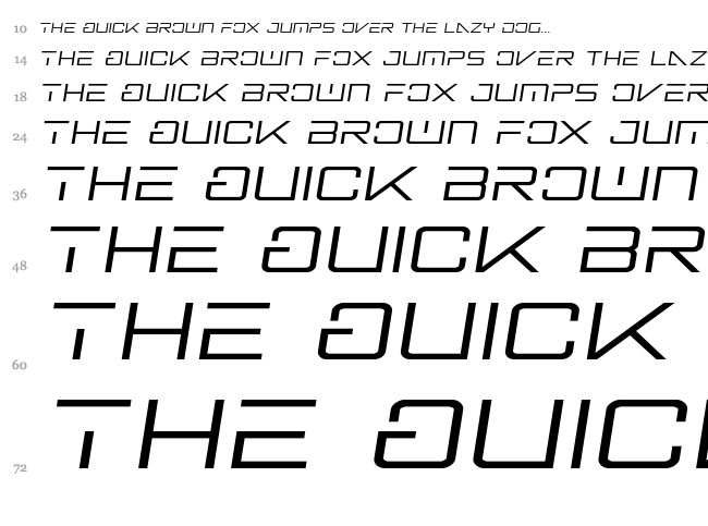 Banshee Pilot font waterfall