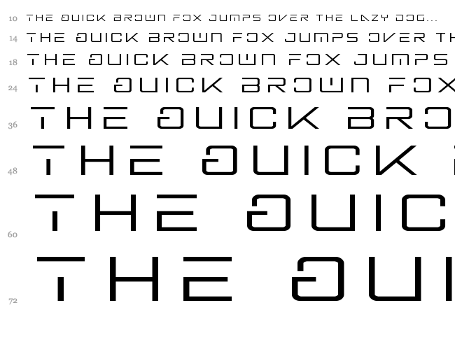 Banshee Pilot font waterfall