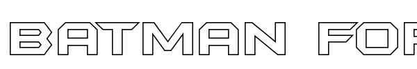 Batman Forever font