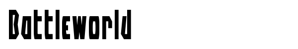 Battleworld font preview