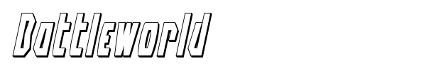 Battleworld font preview