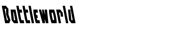 Battleworld font preview