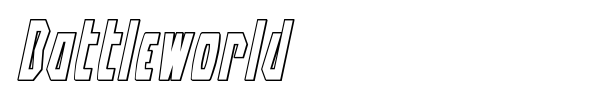Battleworld font preview