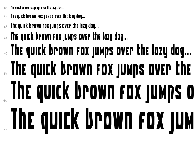 Battleworld font waterfall