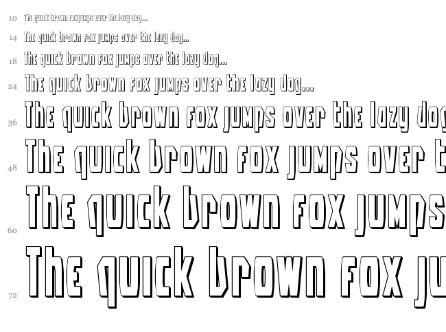 Battleworld font waterfall