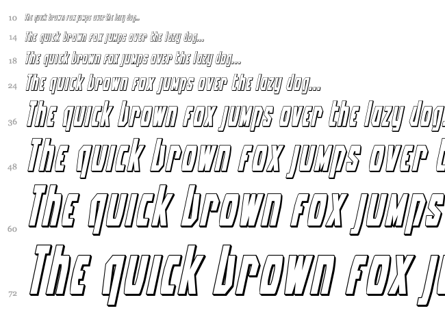 Battleworld font waterfall