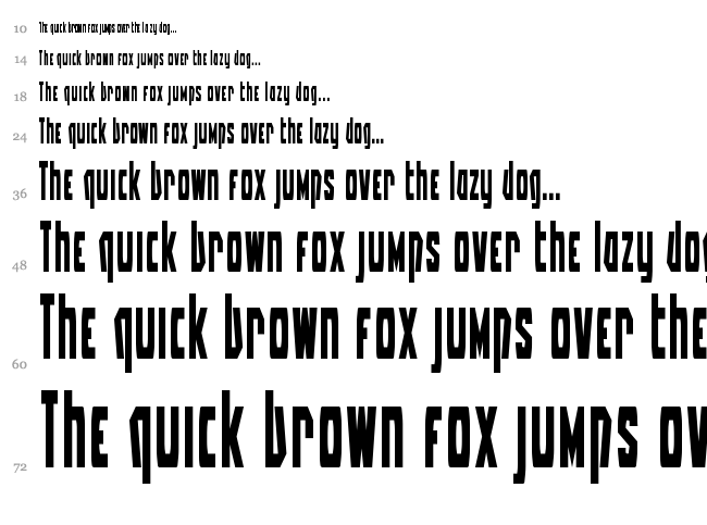 Battleworld font waterfall