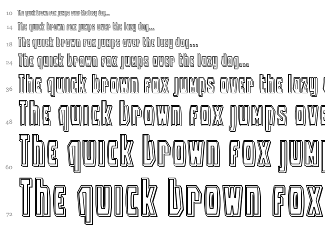 Battleworld font waterfall