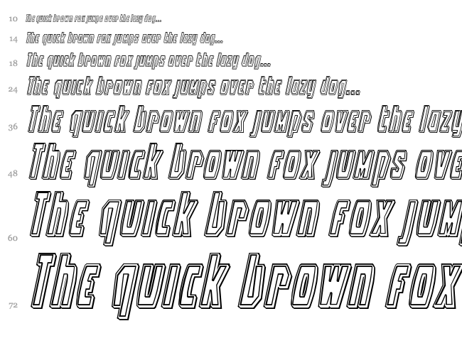 Battleworld font waterfall