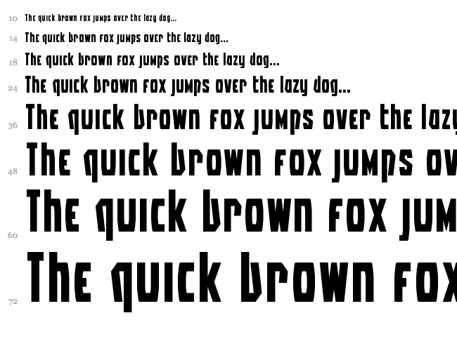 Battleworld font waterfall