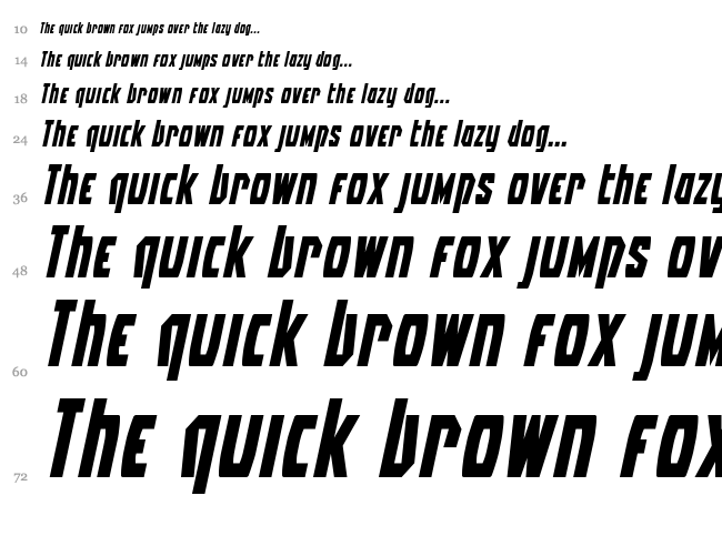 Battleworld font waterfall