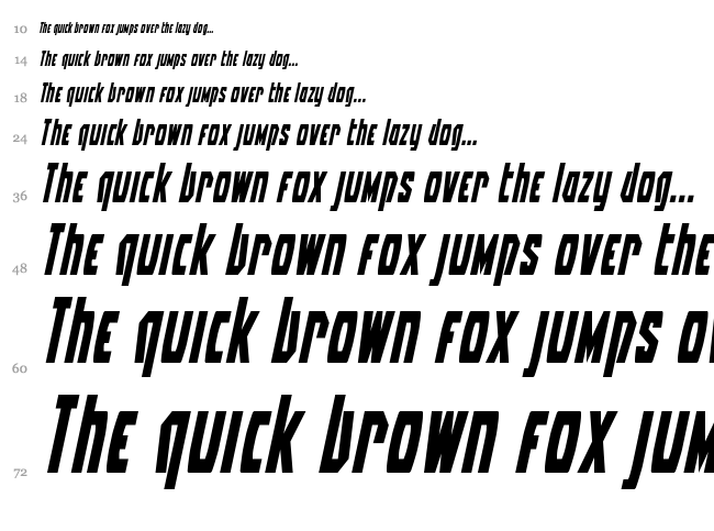 Battleworld font waterfall