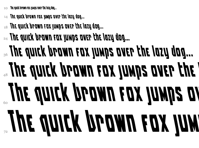 Battleworld font waterfall