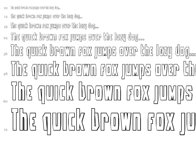 Battleworld font waterfall
