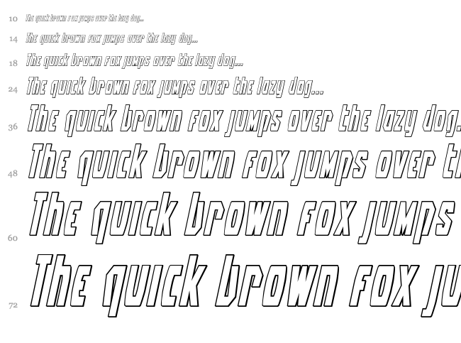 Battleworld font waterfall