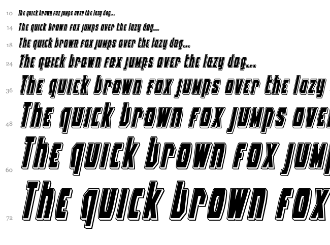 Battleworld font waterfall