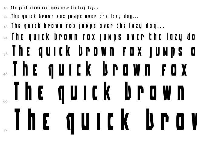 Battleworld font waterfall